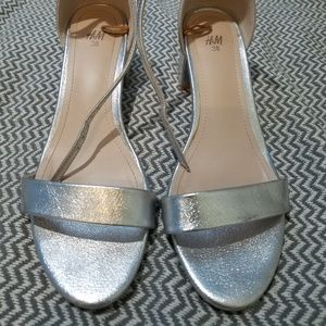 H&M silver shoes